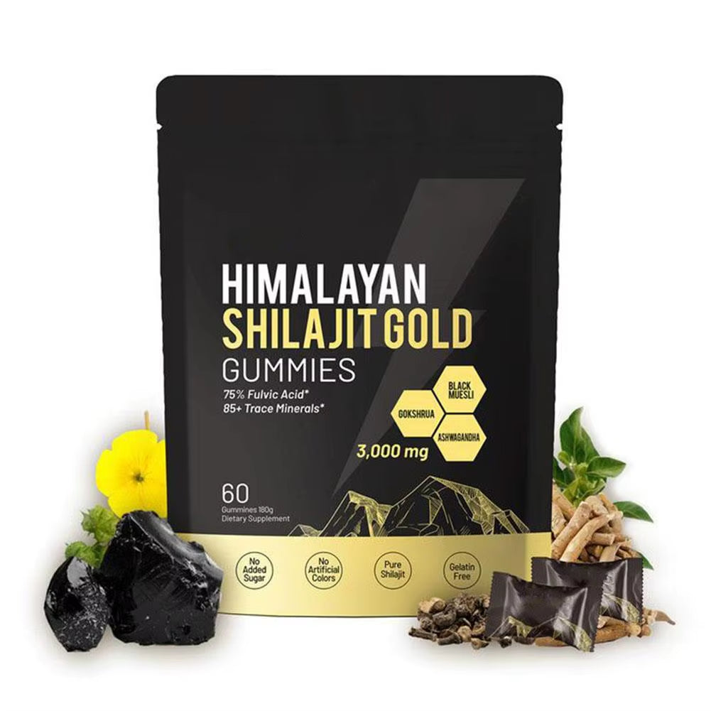 Pure Himalayan Gummies Extract Natural Immune Booster Rich in Nutrients Vitamins Enhanced Beauty anti Aging Health Supplement